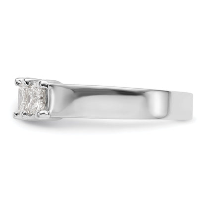 1.25ct. CZ Solid Real 14K White Gold 5-Stone Wedding Band Ring