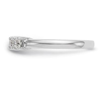 14k white gold 5 stone real diamond band rm3181b 050 waa