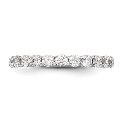0.75ct. CZ Solid Real 14K White Gold 11-Stone Wedding Band Ring
