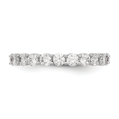 1.00ct. CZ Solid Real 14K White Gold 11-Stone Wedding Band Ring