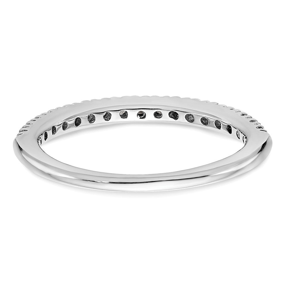 14K White Gold Real Diamond Band