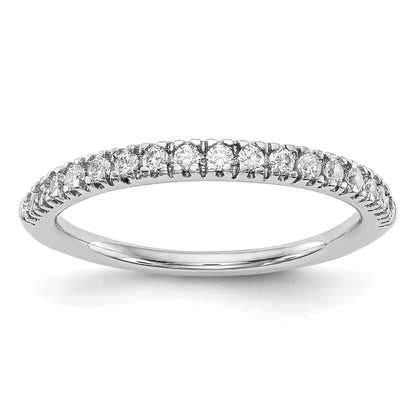 0.25ct. CZ Solid Real 14K White Gold Wedding Band Ring