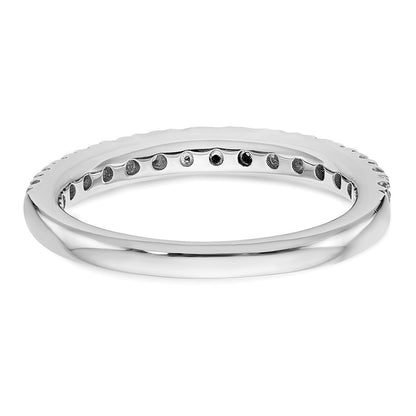 14K White Gold Real Diamond Band