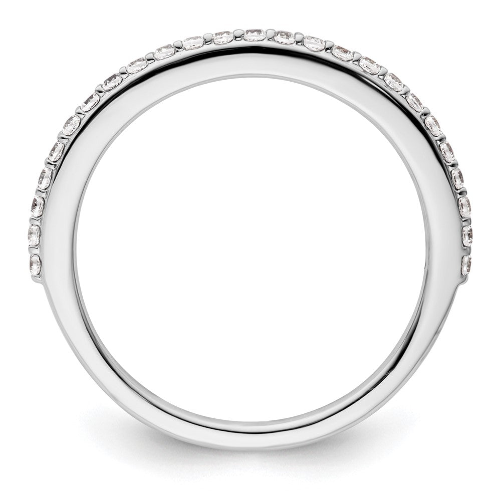 14K White Gold Real Diamond Band