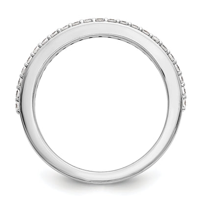 0.28ct. CZ Solid Real 14K White Gold Wedding Band Ring