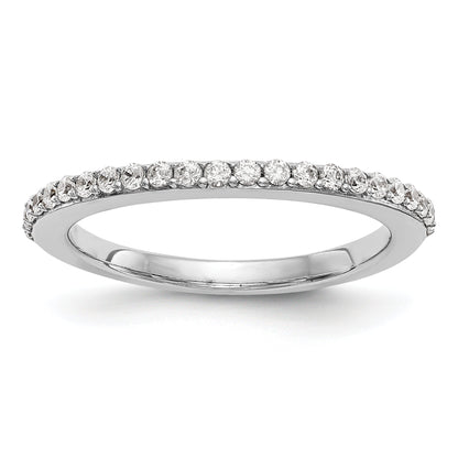 0.28ct. CZ Solid Real 14K White Gold Wedding Band Ring