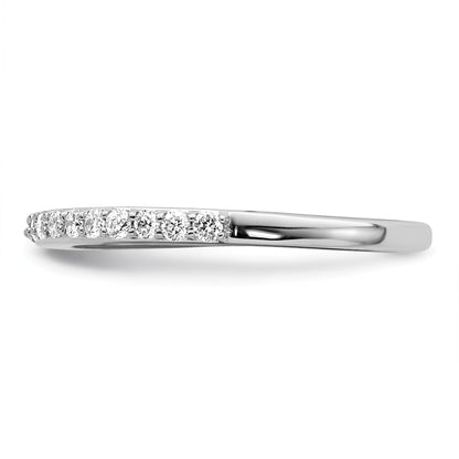 0.36ct. CZ Solid Real 14K White Gold Wedding Band Ring