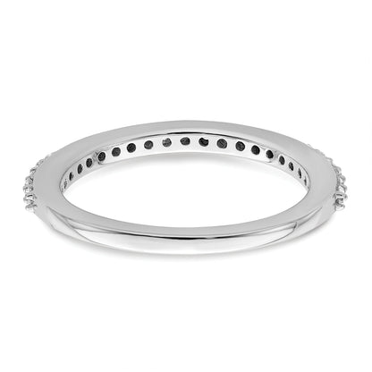 0.36ct. CZ Solid Real 14K White Gold Wedding Band Ring