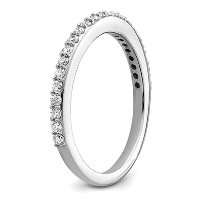 0.36ct. CZ Solid Real 14K White Gold Wedding Band Ring
