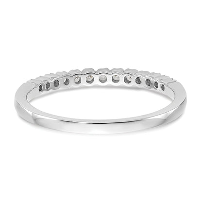 0.26ct. CZ Solid Real 14K White Gold Wedding Band Ring