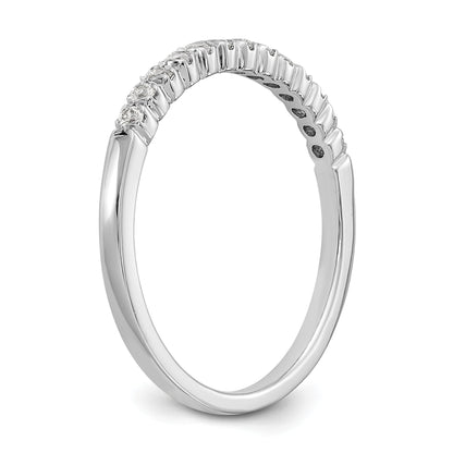 0.26ct. CZ Solid Real 14K White Gold Wedding Band Ring