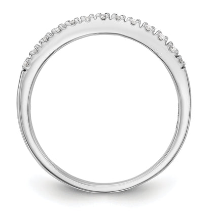0.20ct. CZ Solid Real 14K White Gold Wedding Band Ring