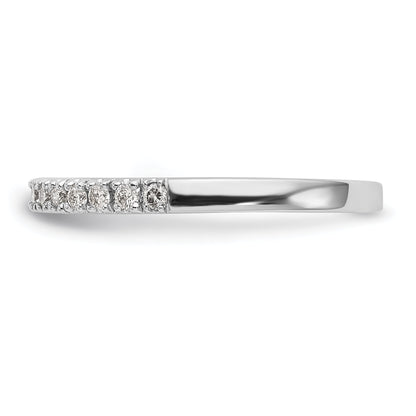0.20ct. CZ Solid Real 14K White Gold Wedding Band Ring