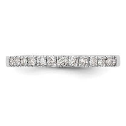 0.20ct. CZ Solid Real 14K White Gold Wedding Band Ring