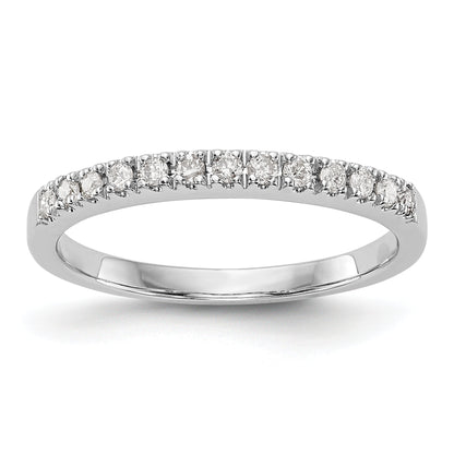 0.20ct. CZ Solid Real 14K White Gold Wedding Band Ring