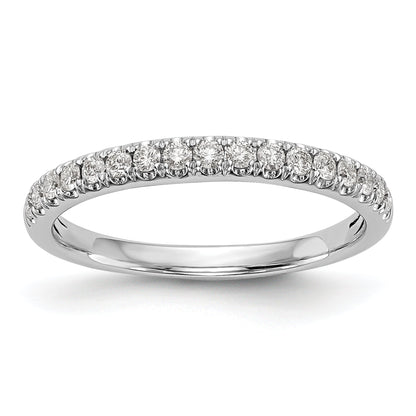 0.42ct. CZ Solid Real 14K White Gold Wedding Band Ring