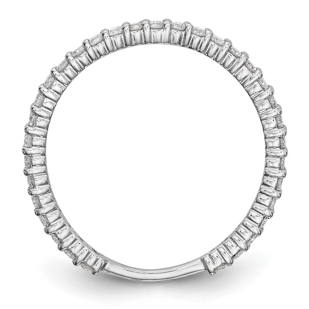 14k White Gold 3/8 carat Complete Round Diamond Band