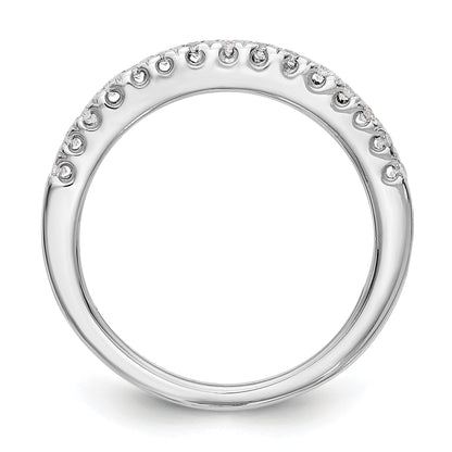 0.15ct. CZ Solid Real 14K White Gold Wedding Band Ring