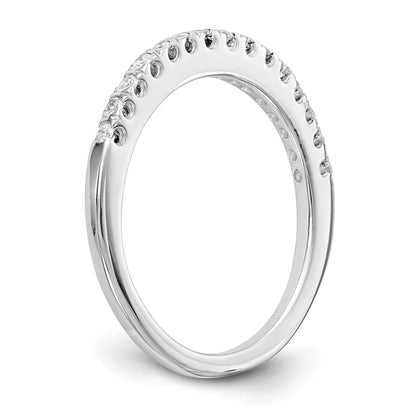 0.15ct. CZ Solid Real 14K White Gold Wedding Band Ring
