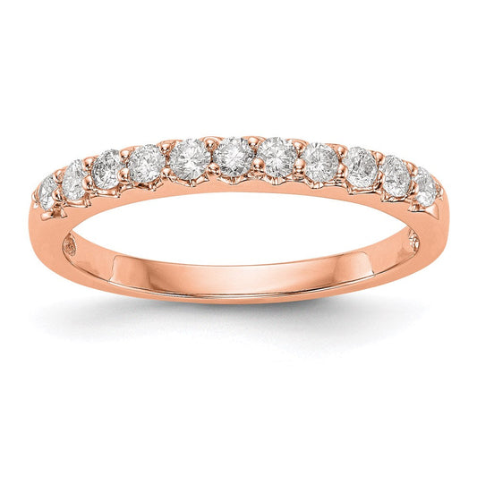 14k rose gold real diamond band rm3204b 033 raa