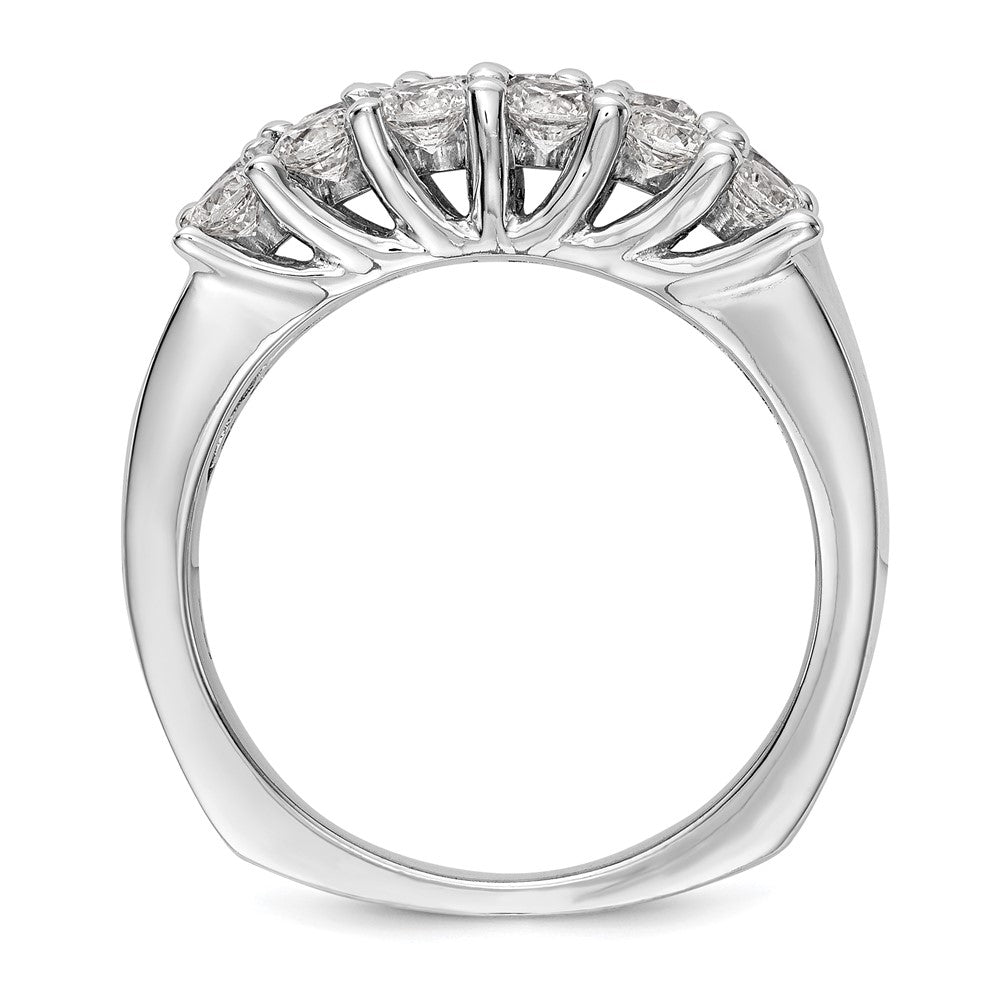 14K White Gold Real Diamond Band
