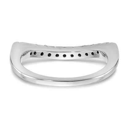 0.11ct. CZ Solid Real 14K White Gold Wedding Band Ring