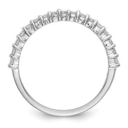 0.40ct. CZ Solid Real 14K White Gold Wedding Band Ring
