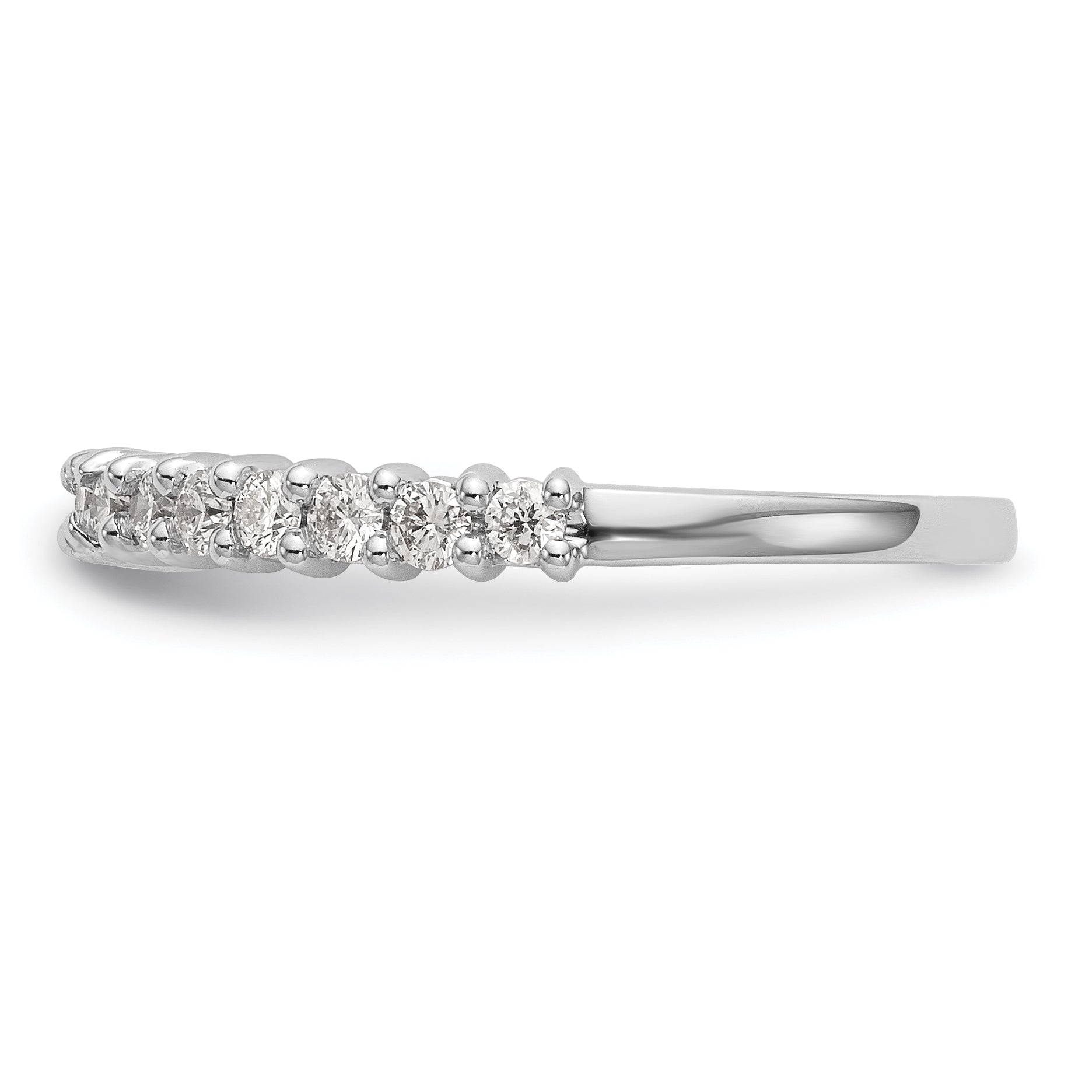 0.40ct. CZ Solid Real 14K White Gold Wedding Band Ring