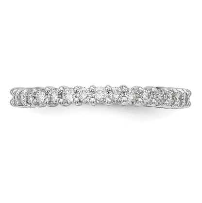 0.40ct. CZ Solid Real 14K White Gold Wedding Band Ring