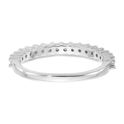 0.40ct. CZ Solid Real 14K White Gold Wedding Band Ring