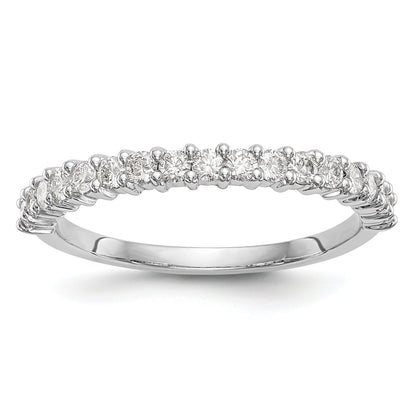 0.40ct. CZ Solid Real 14K White Gold Wedding Band Ring
