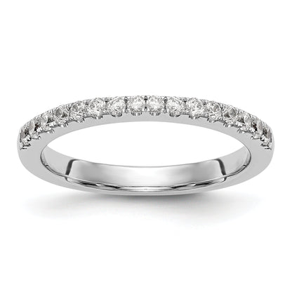 0.22ct. CZ Solid Real 14K White Gold Wedding Band Ring