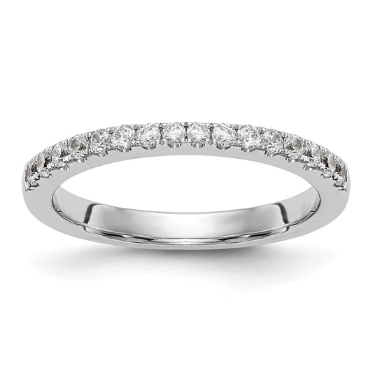 0.22ct. CZ Solid Real 14K White Gold Wedding Band Ring