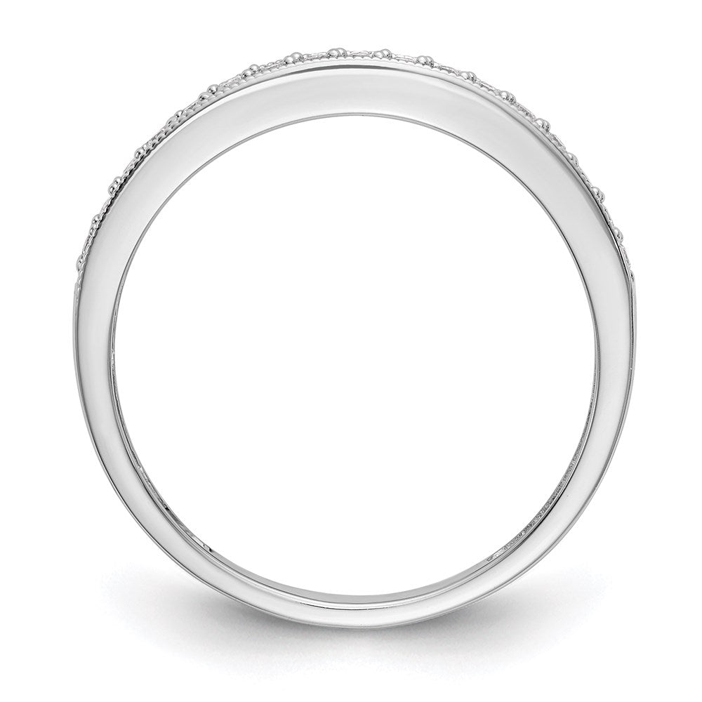 14k white gold real diamond band y6526a