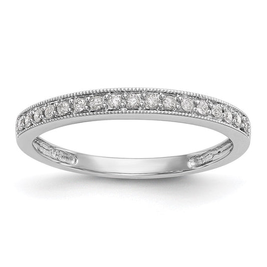 14k white gold real diamond band y6526a