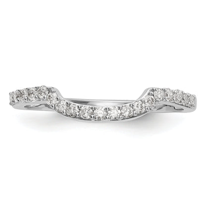 0.23ct. CZ Solid Real 14K White Gold Wedding Band Ring