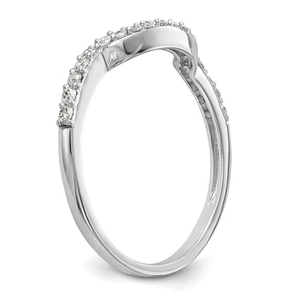 0.23ct. CZ Solid Real 14K White Gold Wedding Band Ring