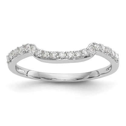 0.23ct. CZ Solid Real 14K White Gold Wedding Band Ring