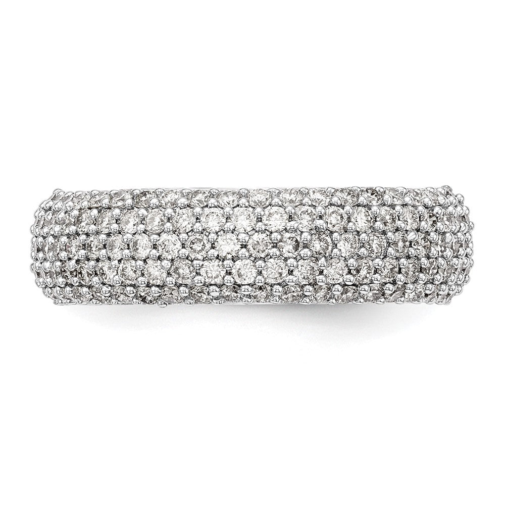 0.78ct. CZ Solid Real 14K White Gold Wedding Band Ring