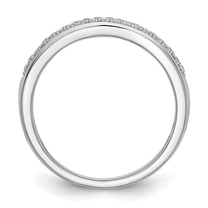 0.20ct. CZ Solid Real 14K White Gold Wedding Band Ring