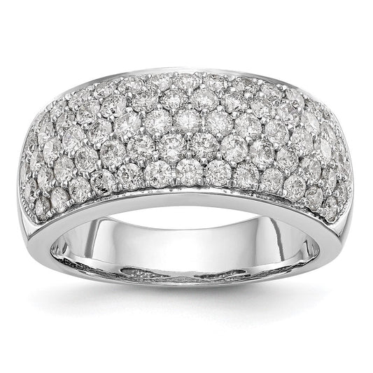 14k white gold real diamond band y6554aa