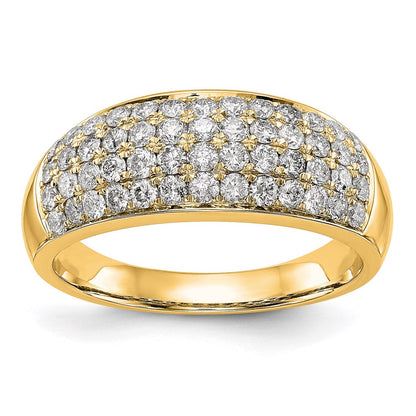 14k yellow gold real diamond band rm3257b 097 yaa