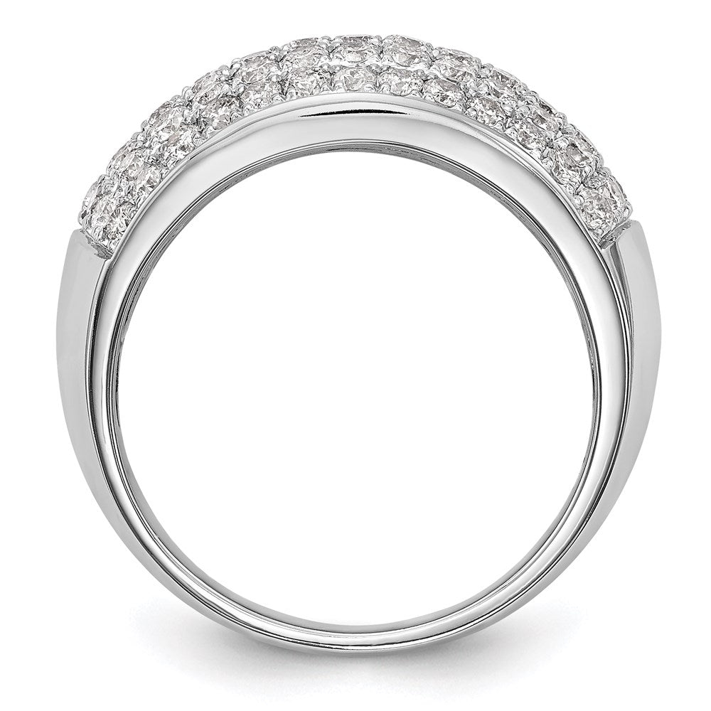 14k white gold real diamond band y4940aa