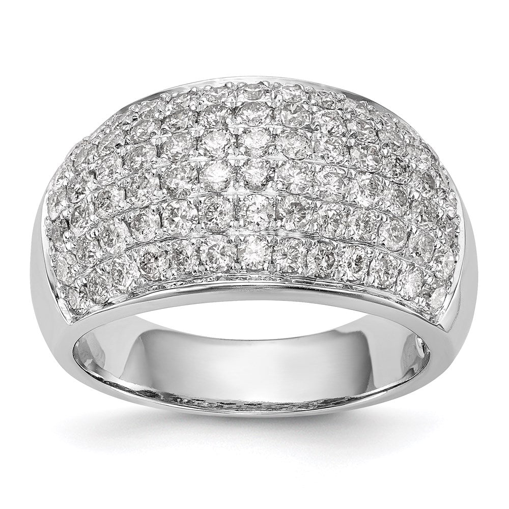 14k white gold real diamond band y4940aa