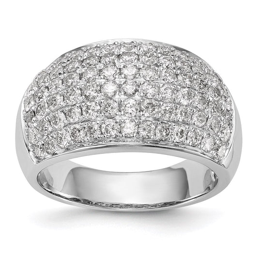 14k white gold real diamond band y4940aa