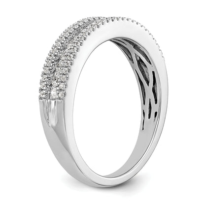 0.46ct. CZ Solid Real 14K White Gold Wedding Band Ring