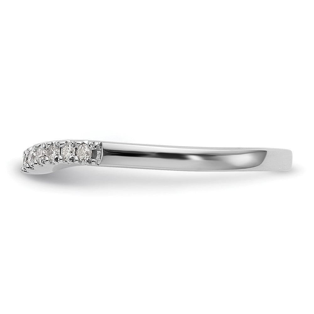 0.36ct. CZ Solid Real 14K Set of Two White Gold Wedding Band Rings