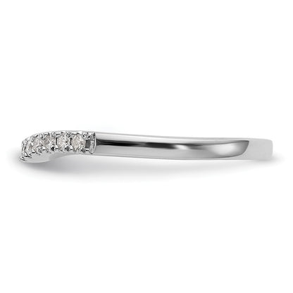 0.36ct. CZ Solid Real 14K Set of Two White Gold Wedding Band Rings