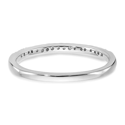 14K White Gold Real Diamond Band