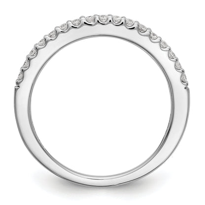 0.34ct. CZ Solid Real 14K White Gold Wedding Band Ring